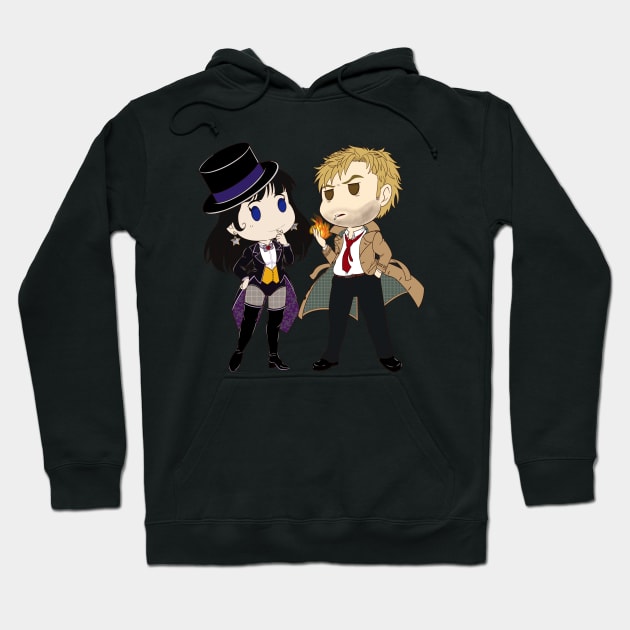 DC's Powerful Magic Duo_unsparking Hoodie by StitchingDreams980